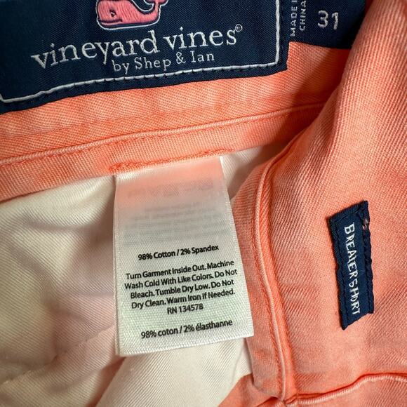 Vineyard Vines Men's 7" Breaker Embroidered Tiki Island Shorts M-301 Sz 31 - Picture 7 of 9